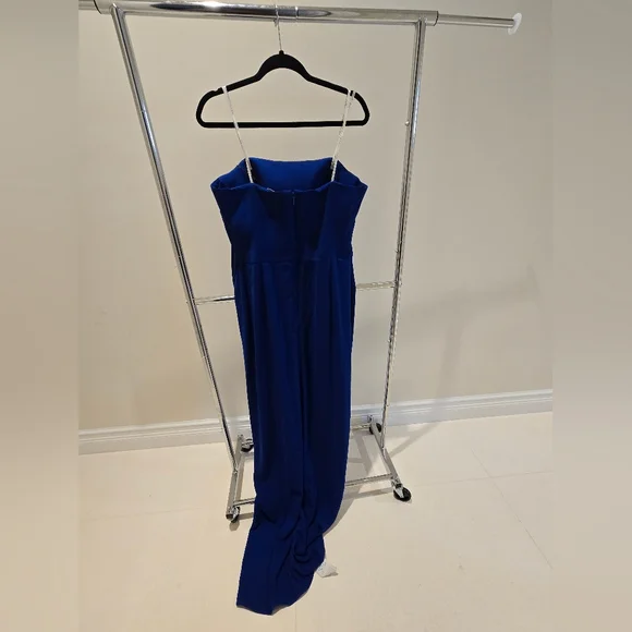 Halston Heritage Cobalt Blue Strapless Dress - Picture 7 of 12